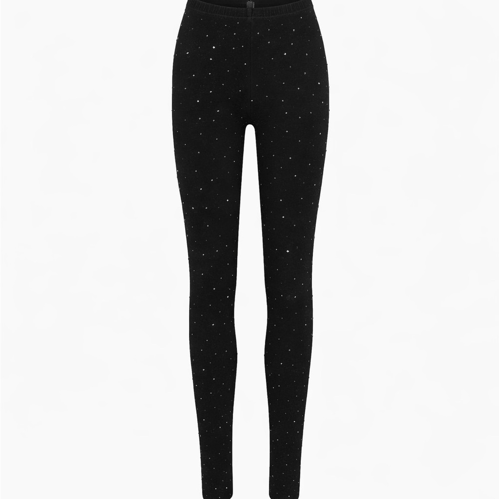 SKIMS black rhinestone Women's Leggings - Picture 3 of 6